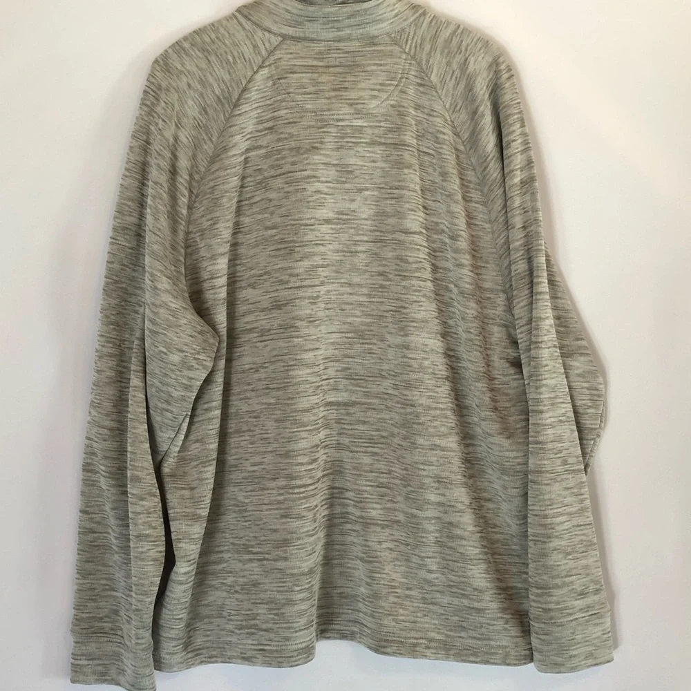 Greg Norman Men's Quarter - Zip Pullover Heather Gray Sweater. Size 2X